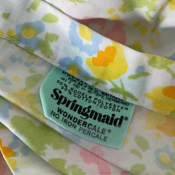 🌼 Springmaid Happy Morning full/double sheet set. Vintage. - Picture 2 of 13